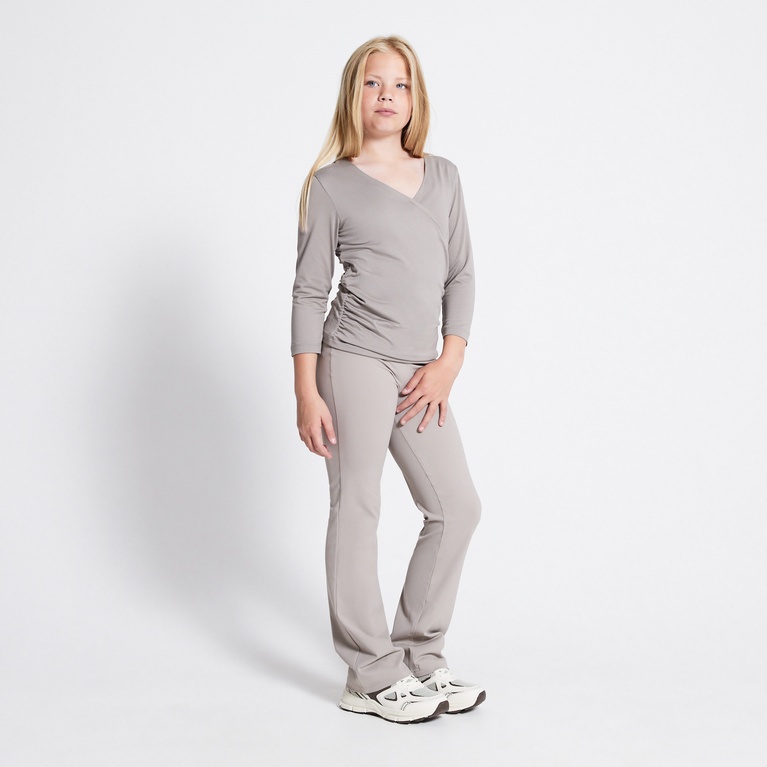 Flared training tights "Bounce" Beige